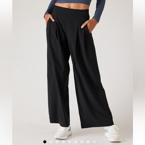 New without tags. Black Athleta Brooklyn Heights High Rise Wide Leg pants
